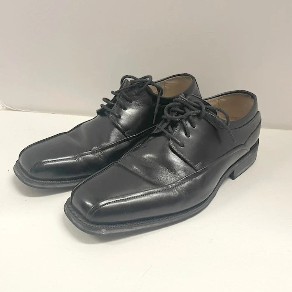 Florsheim Cortland Moc Toe Oxford Men's Black Leather Dress Shoes Size‎ 8D